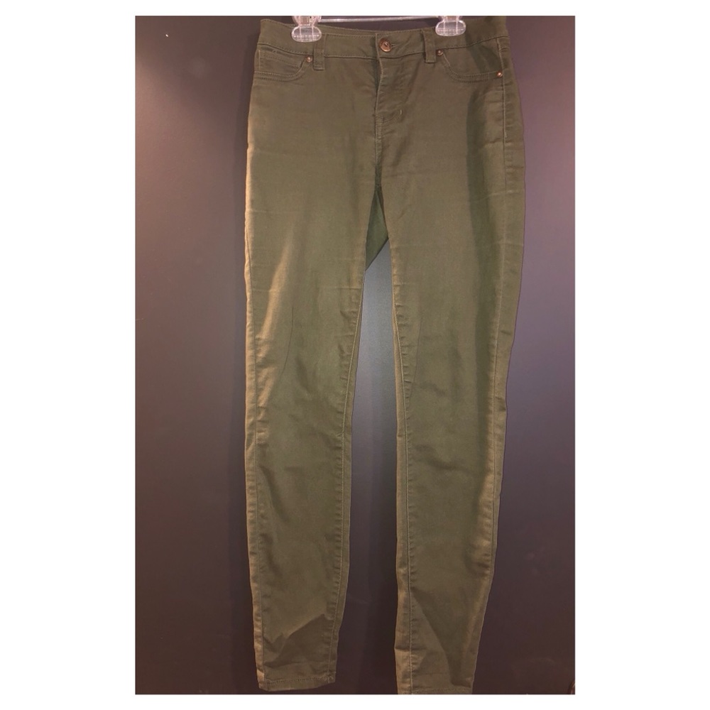 Army Green Skinny Jeggings